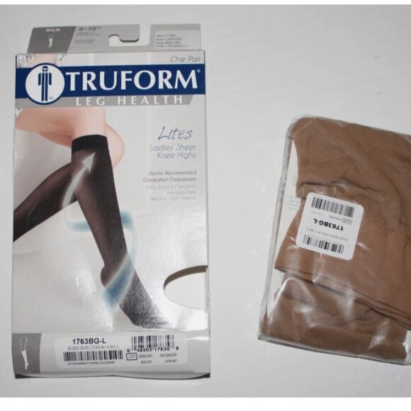 Truform Accessories - Truform Leg Health Lites Ladies Knee Highs Graduated Compression Socks Stockings